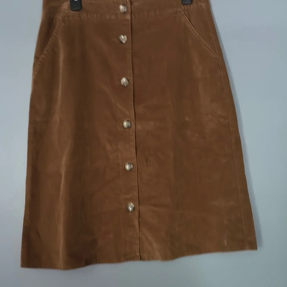 Lands' End Tan Pencil Skirt Knee-Length Casual - Picture 3 of 8